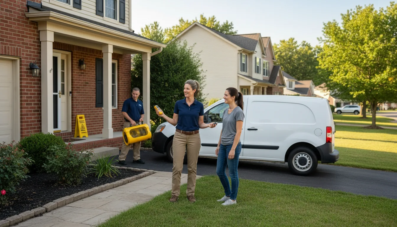 Residential water damage restoration in Allen, NE